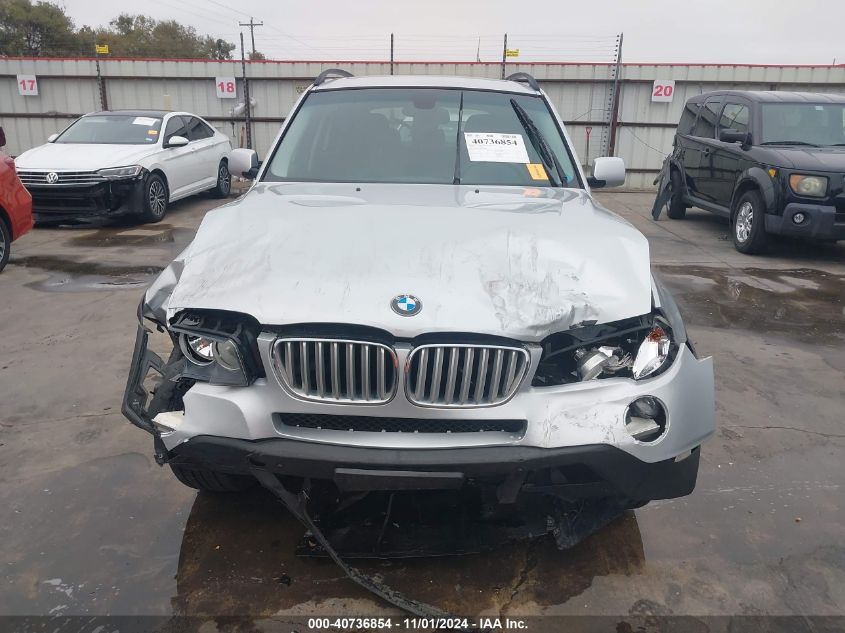 2009 BMW X3 xDrive30I VIN: WBXPC93429WJ24468 Lot: 40736854