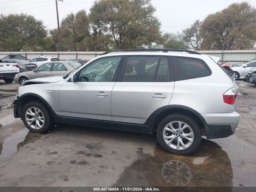 2009 BMW X3 xDrive30I VIN: WBXPC93429WJ24468 Lot: 40736854