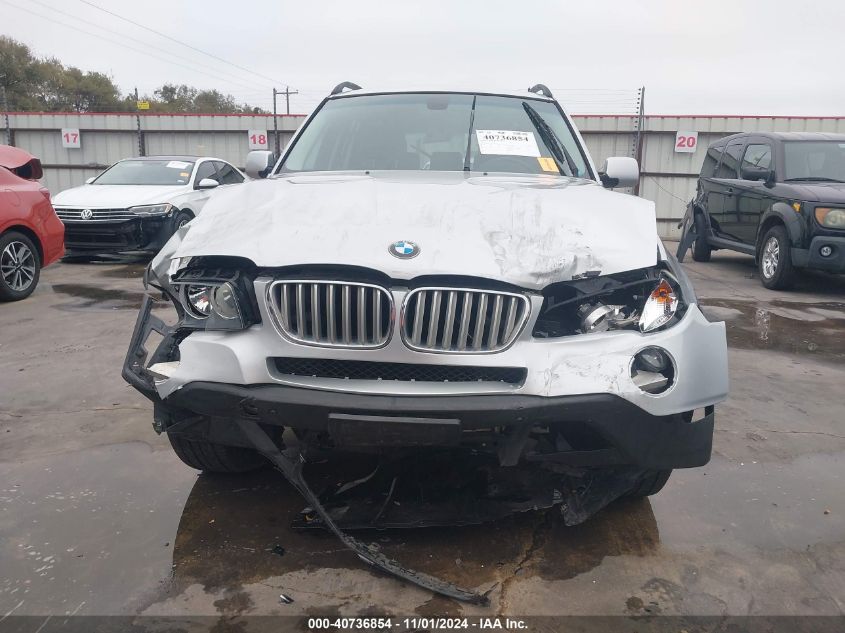 2009 BMW X3 xDrive30I VIN: WBXPC93429WJ24468 Lot: 40736854