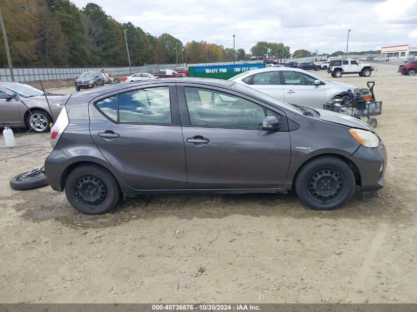 2012 Toyota Prius C One VIN: JTDKDTB32C1527543 Lot: 40736876