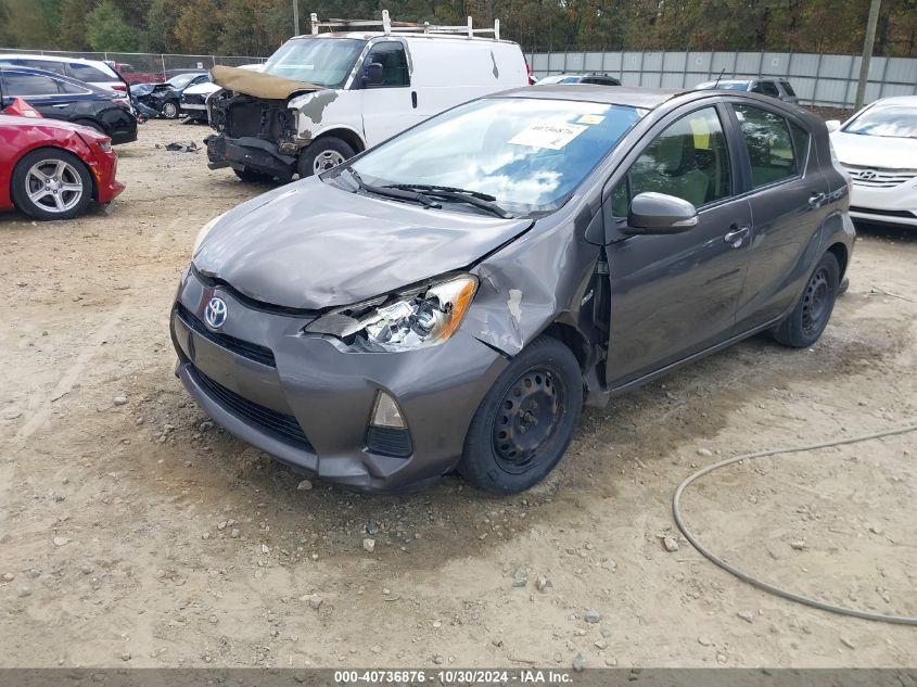 2012 Toyota Prius C One VIN: JTDKDTB32C1527543 Lot: 40736876