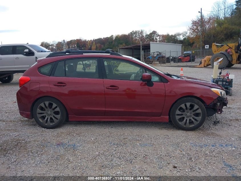 2013 Subaru Impreza 2.0I Sport Premium VIN: JF1GPAL60D2821566 Lot: 40736937