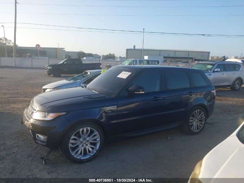 2014 Land Rover Range Rover Sport 3.0L V6 Supercharged Hse VIN: SALWR2WF2EA373431 Lot: 40736951