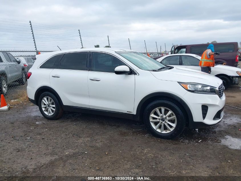 2019 Kia Sorento 3.3L Lx VIN: 5XYPGDA51KG502038 Lot: 40736953