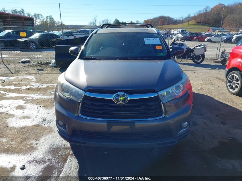 2015 Toyota Highlander Limited Platinum V6 VIN: 5TDDKRFH9FS084015 Lot: 40736977