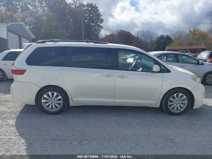 2017 Toyota Sienna Xle/Limited VIN: 5TDDZ3DC8HS155692 Lot: 40736986