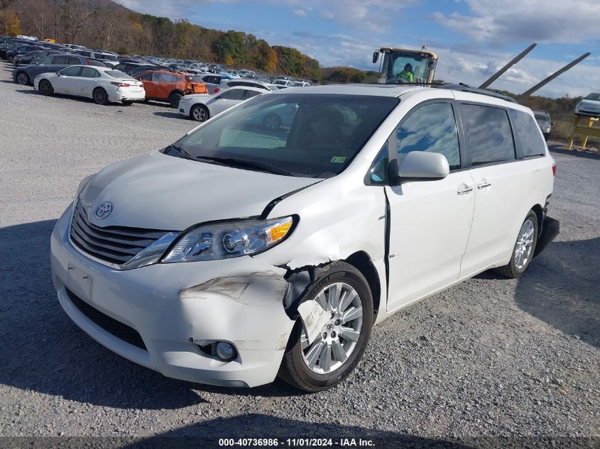 2017 Toyota Sienna Xle/Limited VIN: 5TDDZ3DC8HS155692 Lot: 40736986