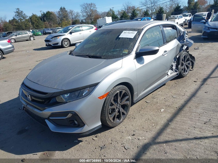 VIN SHHFK7H44MU417065 2021 HONDA CIVIC SPORT