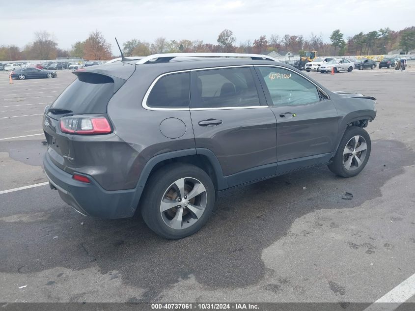 2019 Jeep Cherokee Limited 4X4 VIN: 1C4PJMDX9KD141042 Lot: 40737061