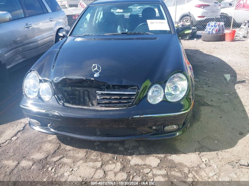 2005 Mercedes-Benz C 230 Kompressor Sport VIN: WDBRF40J45F629530 Lot: 40737063