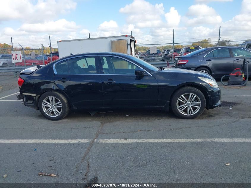 2012 Infiniti G25 Journey VIN: JN1DV6AP6CM810749 Lot: 40737076