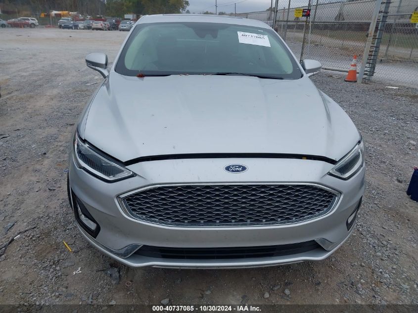 2019 FORD FUSION VIN: 3FA6P0K96KR120749