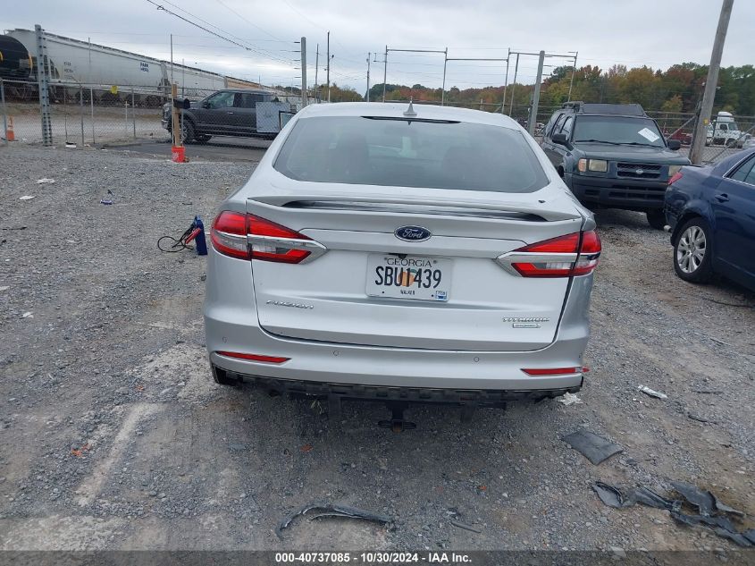 2019 Ford Fusion Titanium VIN: 3FA6P0K96KR120749 Lot: 40737085