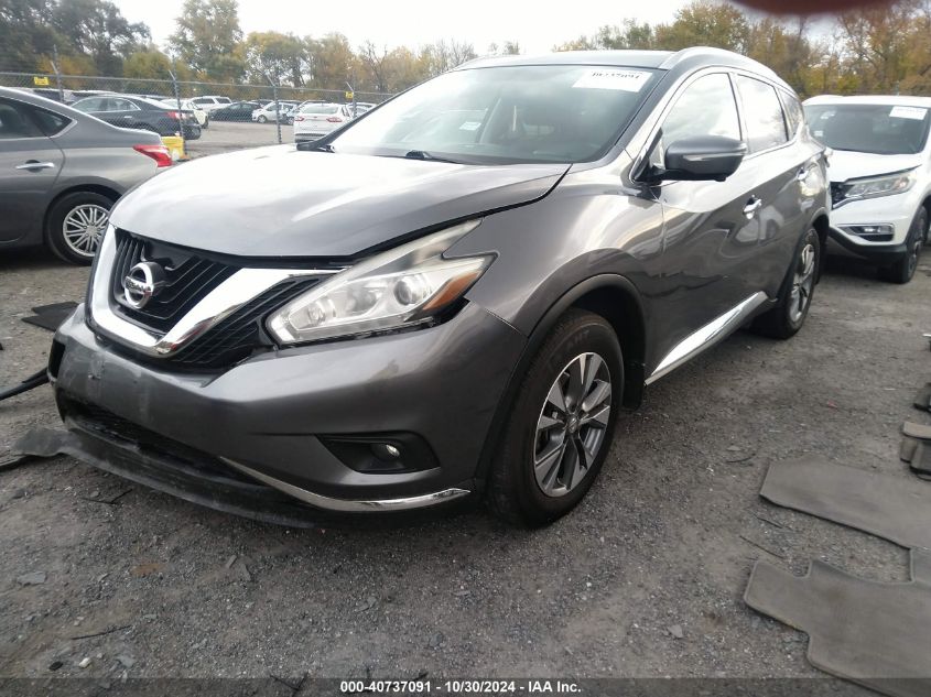 2015 Nissan Murano Sl VIN: 5N1AZ2MH6FN211667 Lot: 40737091