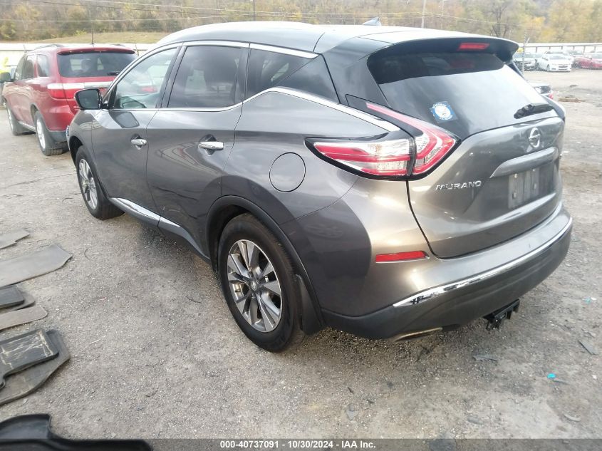 2015 Nissan Murano Sl VIN: 5N1AZ2MH6FN211667 Lot: 40737091