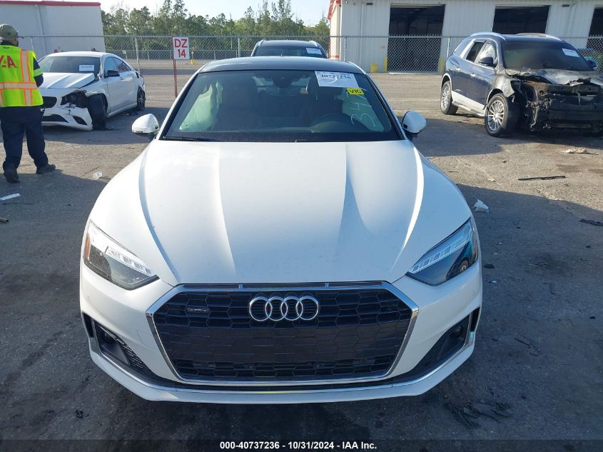 2024 Audi A5 Sportback Premium 40 Tfsi Quattro S Tronic VIN: WAUABCF54RA023479 Lot: 40737236