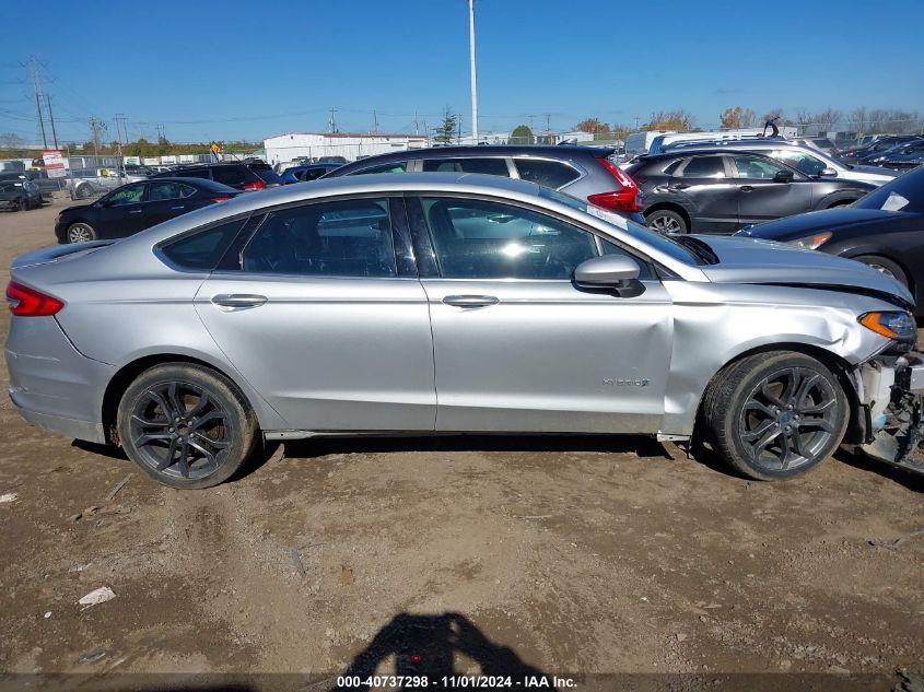 2018 Ford Fusion Hybrid Se VIN: 3FA6P0LUXJR116902 Lot: 40737298