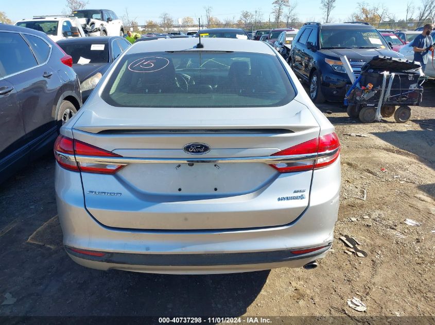 2018 Ford Fusion Hybrid Se VIN: 3FA6P0LUXJR116902 Lot: 40737298