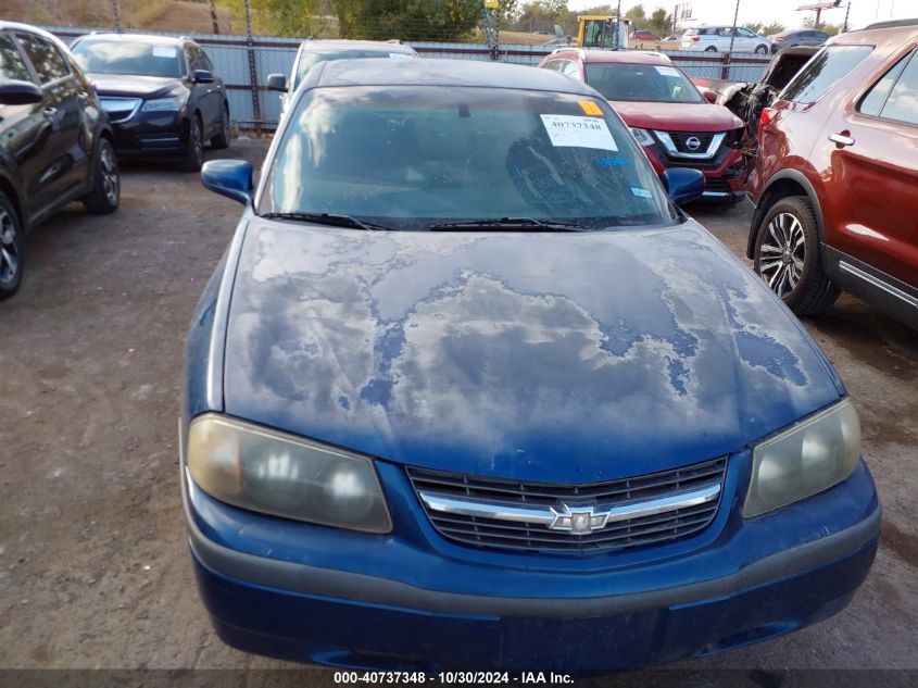 2005 Chevrolet Impala Police VIN: 2G1WF55K759371615 Lot: 40737348