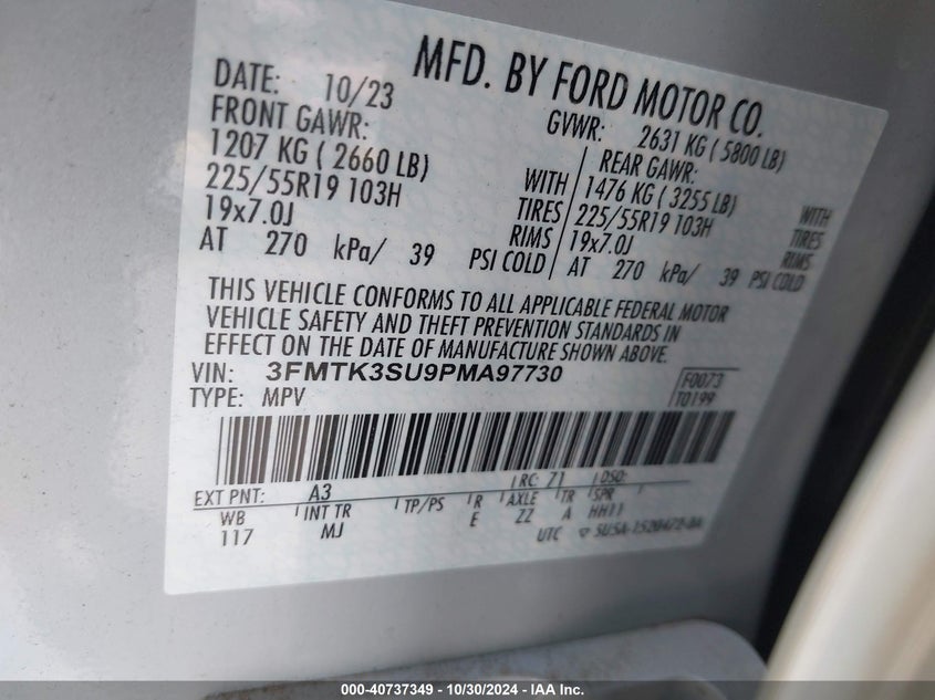 2023 FORD MUSTANG MACH-E PREMIUM - 3FMTK3SU9PMA97730