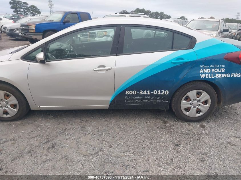 2017 Kia Forte Lx VIN: 3KPFK4A72HE118710 Lot: 40737393