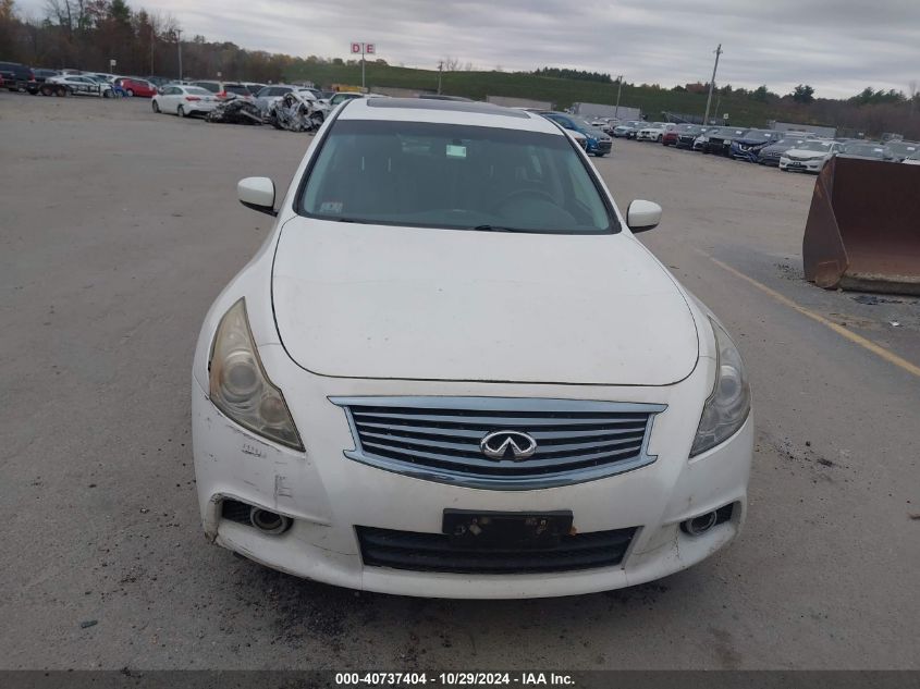 2012 Infiniti G37X VIN: JN1CV6AR9CM676929 Lot: 40737404