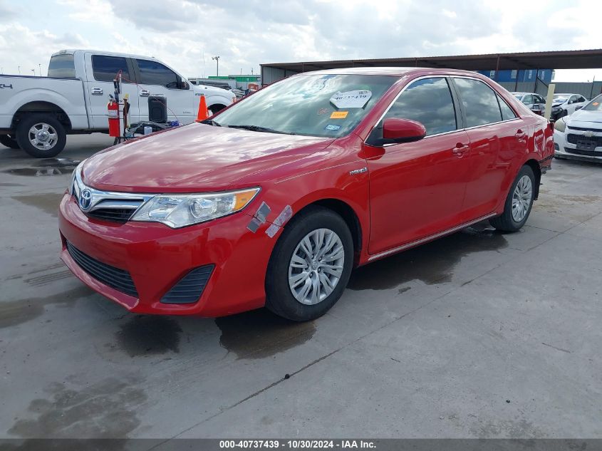 VIN 4T1BD1FK0EU138144 2014 Toyota Camry, Hybrid LE no.2