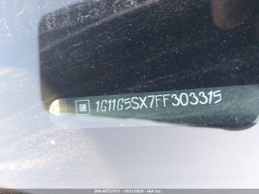 2015 CHEVROLET MALIBU 2LZ - 1G11G5SX7FF303315