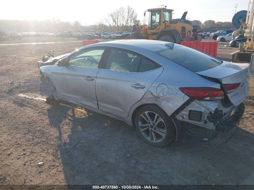 2017 Hyundai Elantra Limited VIN: KMHD84LF9HU201364 Lot: 40737560