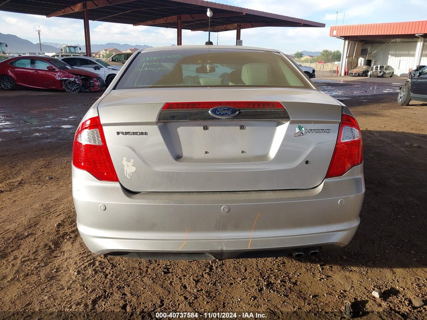 2011 FORD FUSION HYBRID VIN: 3FADP0L35BR256789