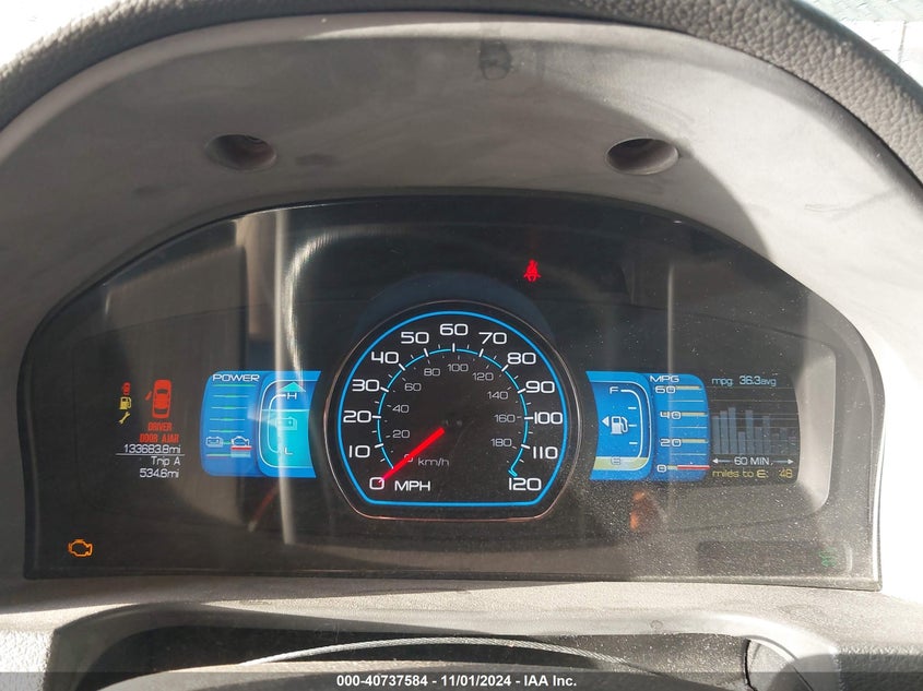 2011 FORD FUSION HYBRID VIN: 3FADP0L35BR256789