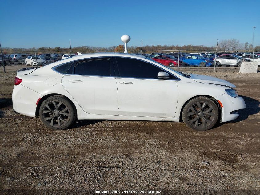 2015 Chrysler 200 C VIN: 1C3CCCCG1FN526149 Lot: 40737802