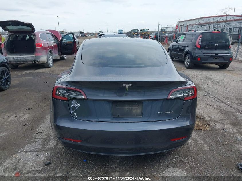 2021 Tesla Model 3 Long Range Dual Motor All-Wheel Drive VIN: 5YJ3E1EB3MF927919 Lot: 40737817