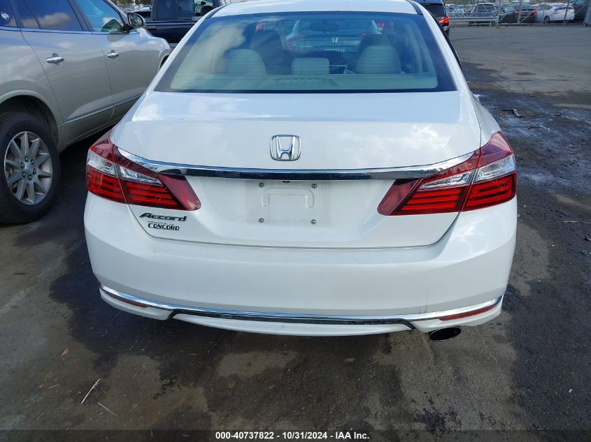 2016 Honda Accord Lx VIN: 1HGCR2F3XGA034193 Lot: 40737822