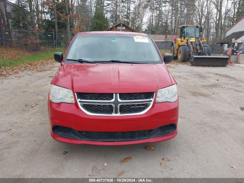 2013 Dodge Grand Caravan Se VIN: 2C4RDGBG1DR628062 Lot: 40737826