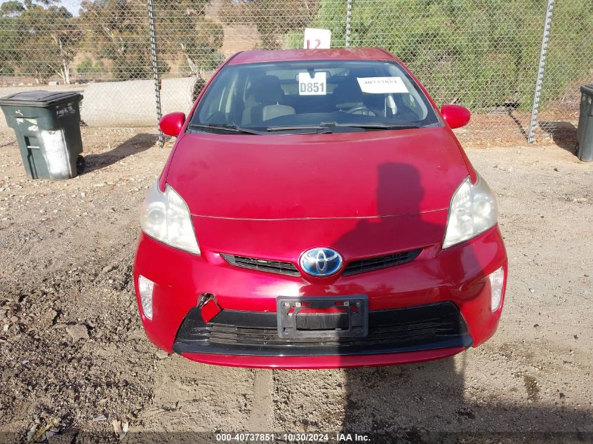 2013 Toyota Prius Two VIN: JTDKN3DU9D5687593 Lot: 40737851