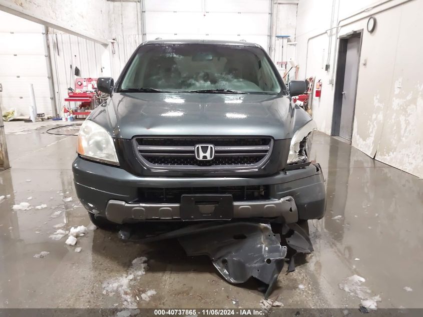 2005 Honda Pilot Ex VIN: 2HKYF18485H509097 Lot: 40737865