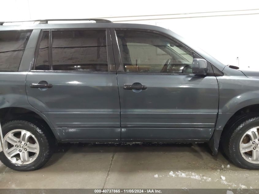 2005 Honda Pilot Ex VIN: 2HKYF18485H509097 Lot: 40737865