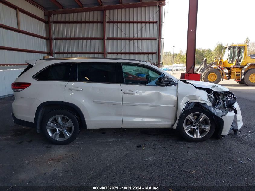 2017 Toyota Highlander Limited VIN: 5TDDZRFHXHS378411 Lot: 40737971