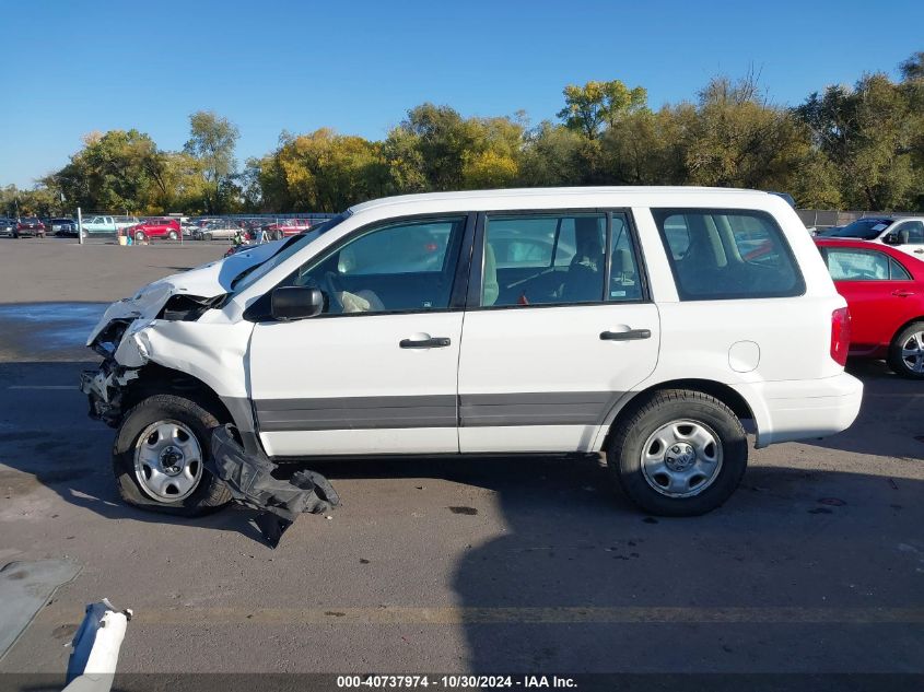 2005 Honda Pilot Lx VIN: 2HKYF181X5H567556 Lot: 40737974