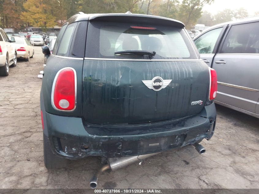 2012 Mini Cooper S Countryman VIN: WMWZC3C55CWL82323 Lot: 40737986