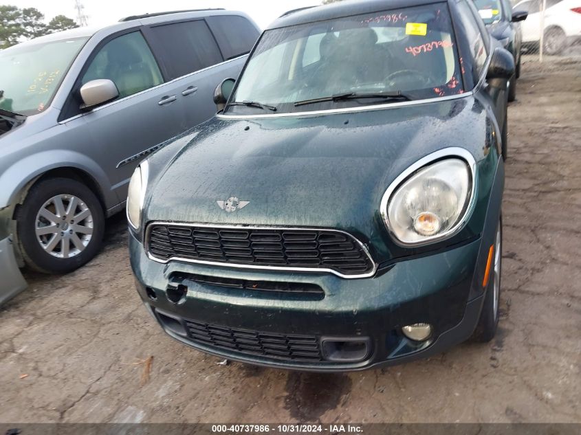 2012 Mini Cooper S Countryman VIN: WMWZC3C55CWL82323 Lot: 40737986