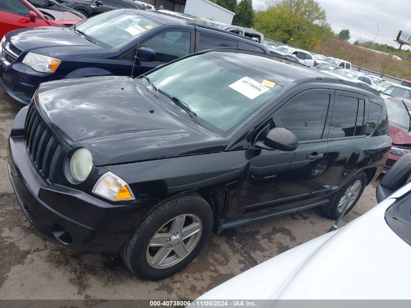 2008 Jeep Compass Sport VIN: 1J8FF47WX8D772108 Lot: 40738006