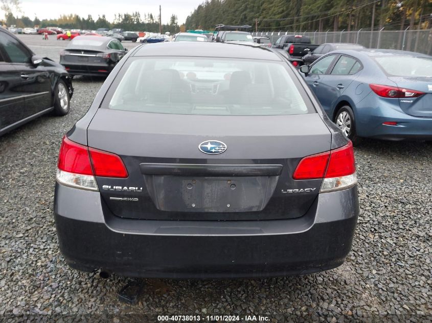 2012 Subaru Legacy 2.5I VIN: 4S3BMAA64C1008610 Lot: 40738013