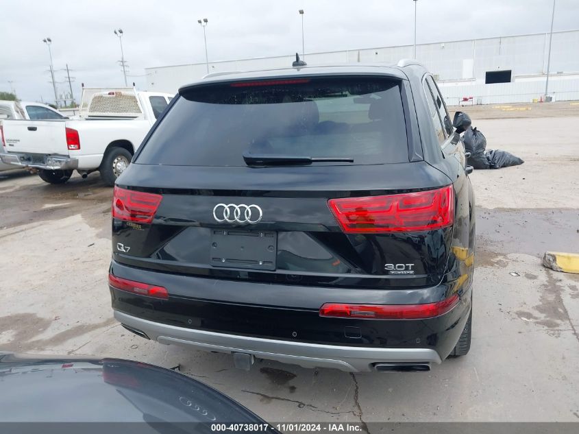 2018 Audi Q7 3.0T Premium VIN: WA1VAAF74JD021662 Lot: 40738017