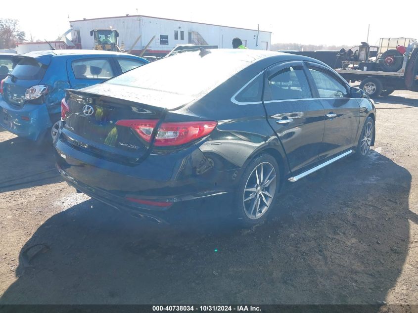 VIN 5NPE34AB0FH099483 2015 Hyundai Sonata, Sport 2.0T no.4