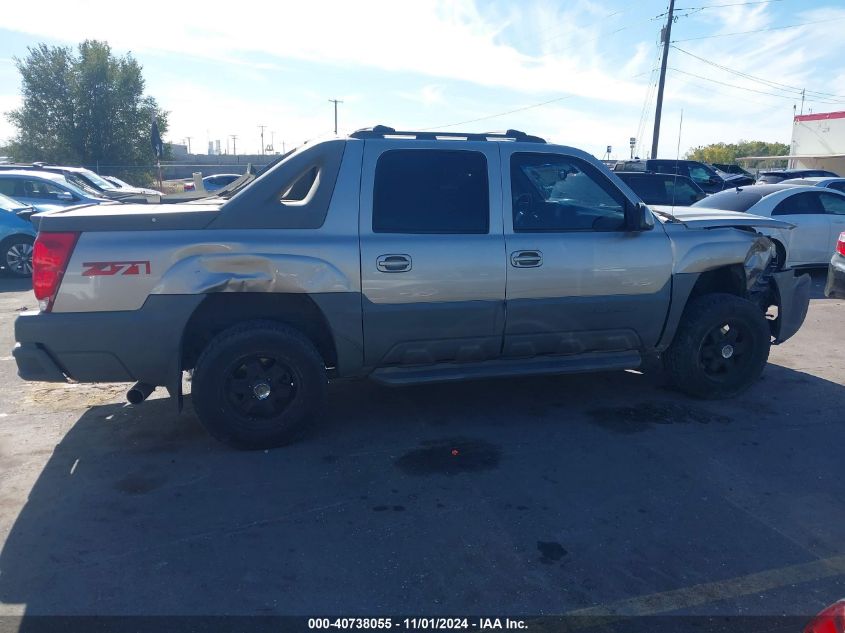 2002 Chevrolet Avalanche 1500 VIN: 3GNEK13TX2G113553 Lot: 40738055