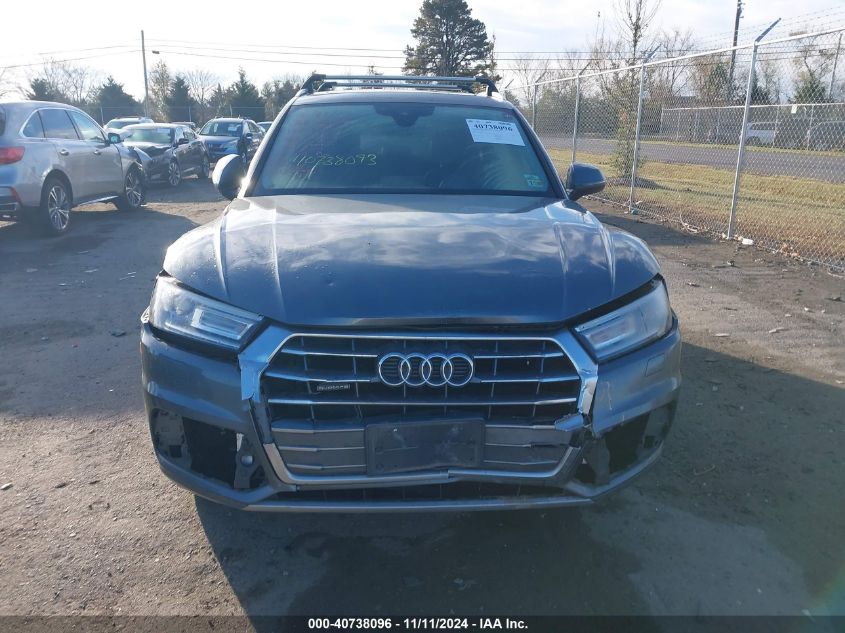 2018 Audi Q5 2.0T Premium/2.0T Tech Premium VIN: WA1ANAFYXJ2019017 Lot: 40738096