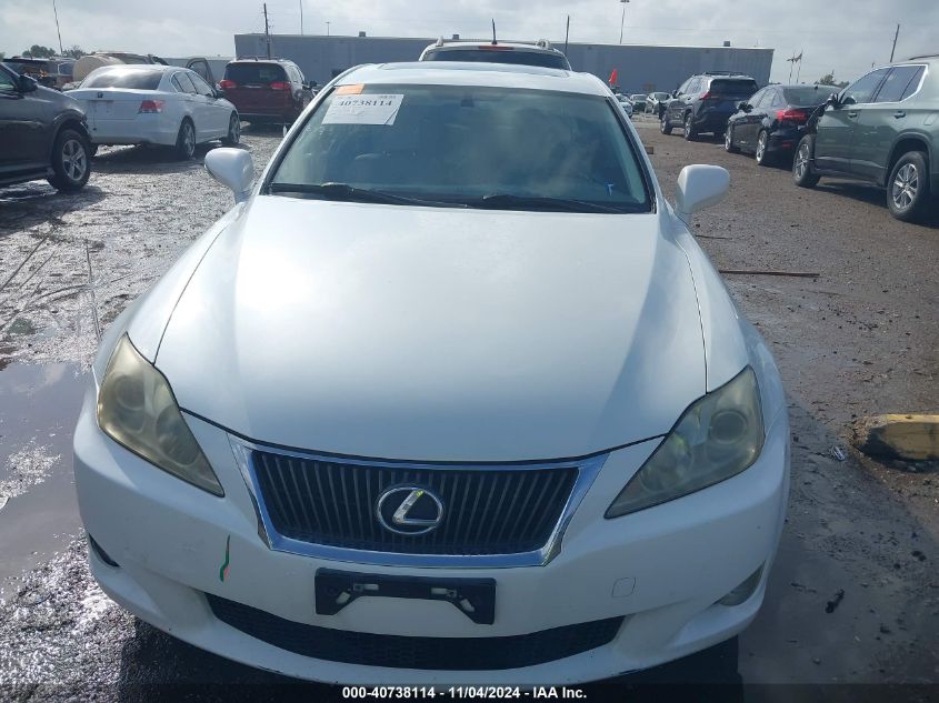 2009 Lexus Is 250 VIN: JTHBK262792090996 Lot: 40738114