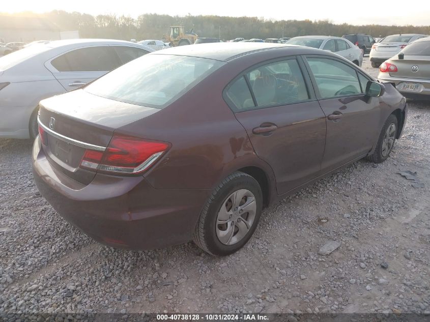 2015 Honda Civic Lx VIN: 19XFB2F58FE224751 Lot: 40738128